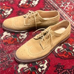 Alden Men's Long Wing Suede Cordovans